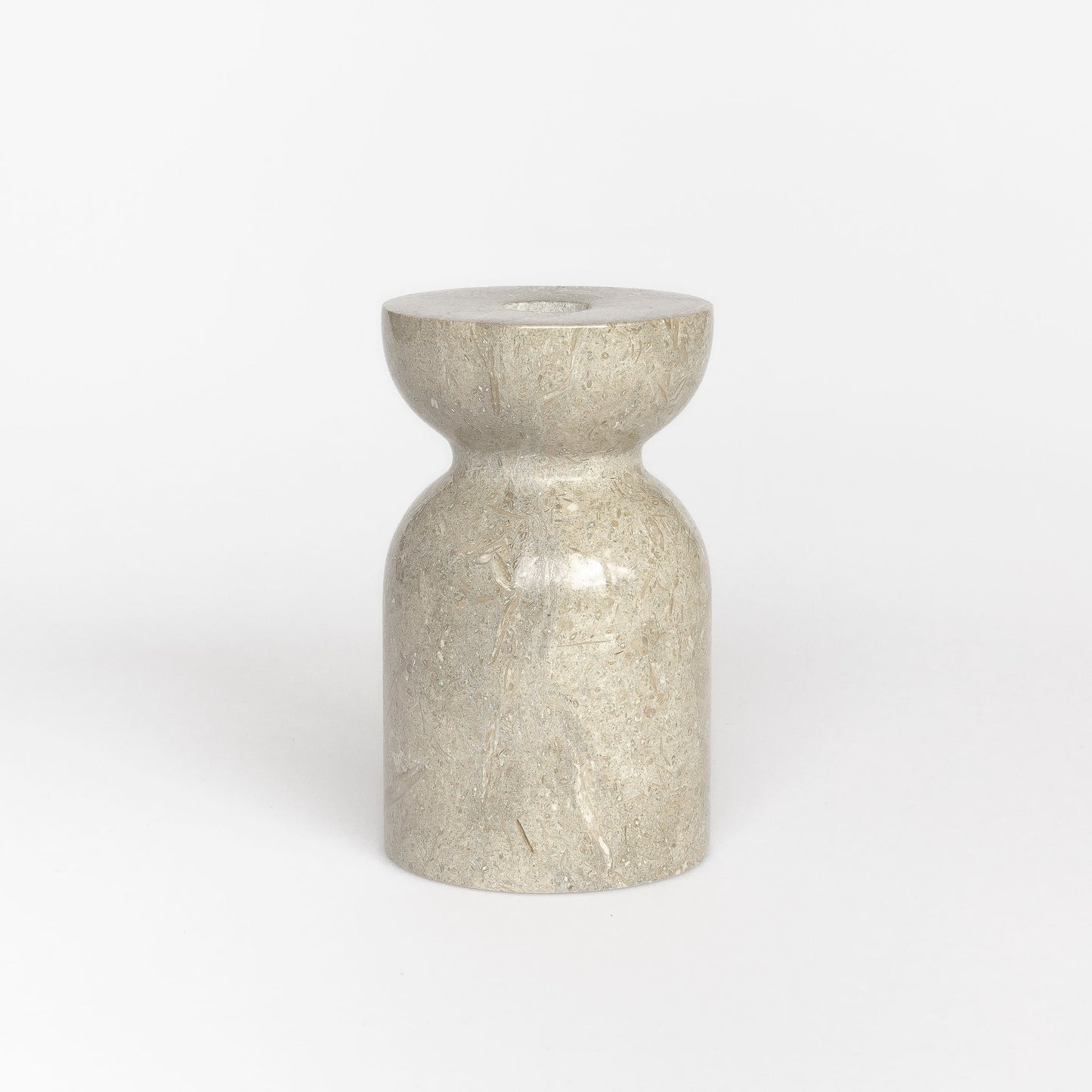Luca Marble Candle Holder Rustic Big