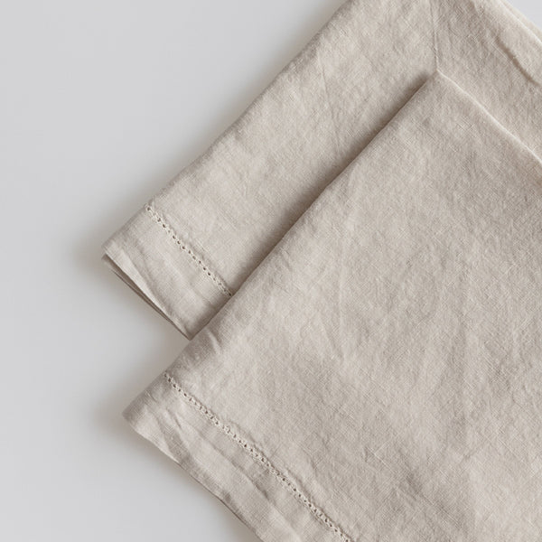 Cloud White Linen Napkin Set