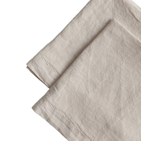 Cloud White Linen Napkin Set