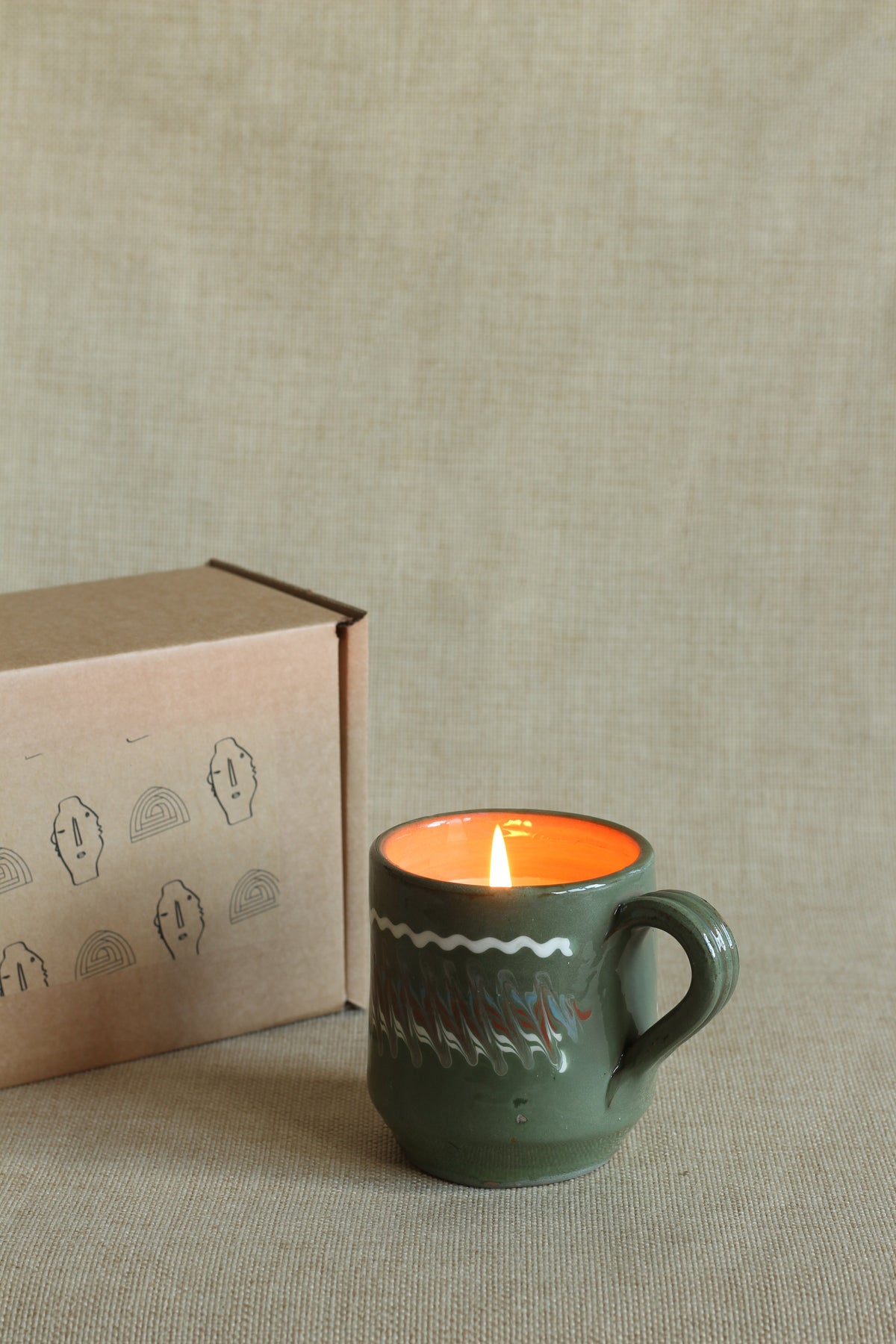 Hand-Poured Natural Wax Candle