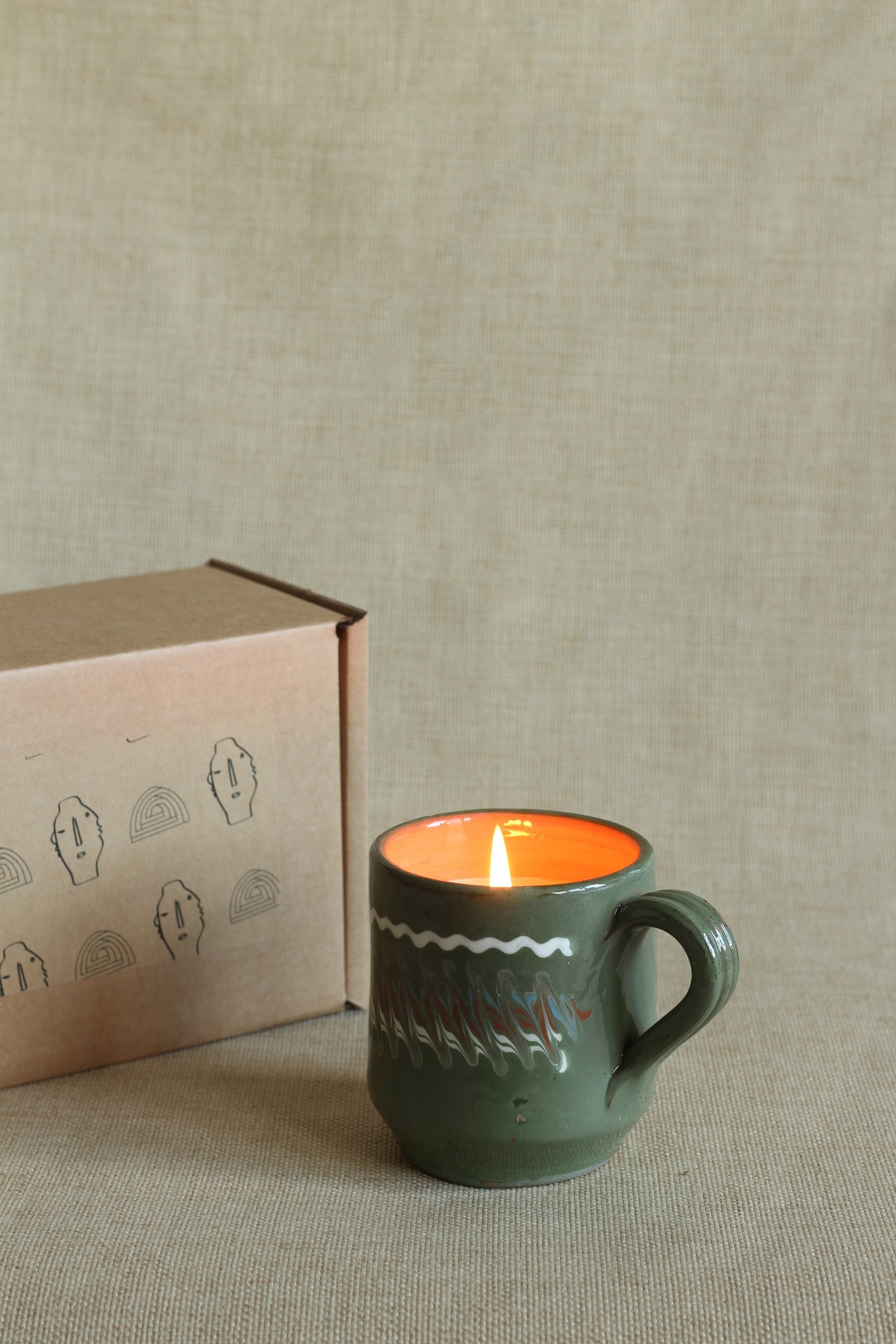 Hand-Poured Natural Wax Candle