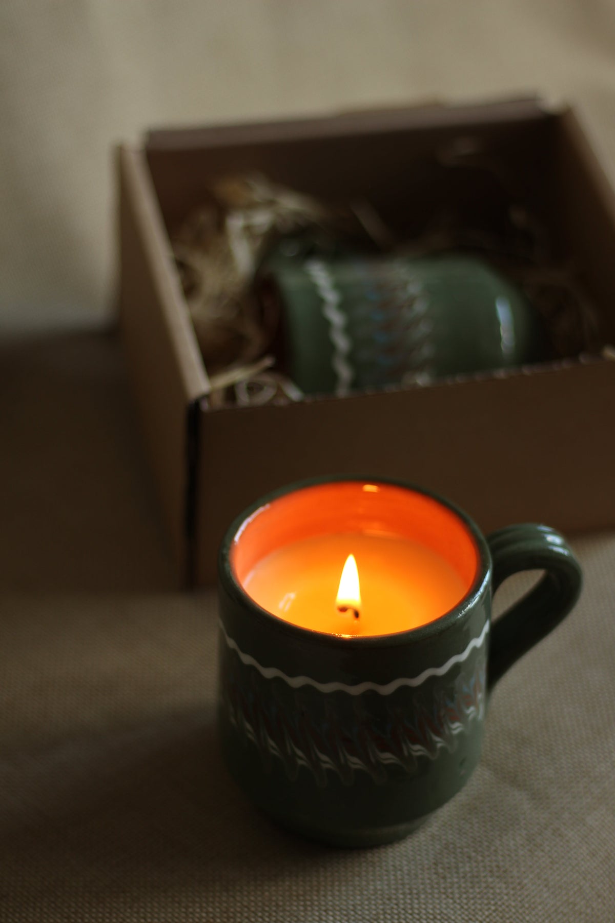 Hand-Poured Natural Wax Candle