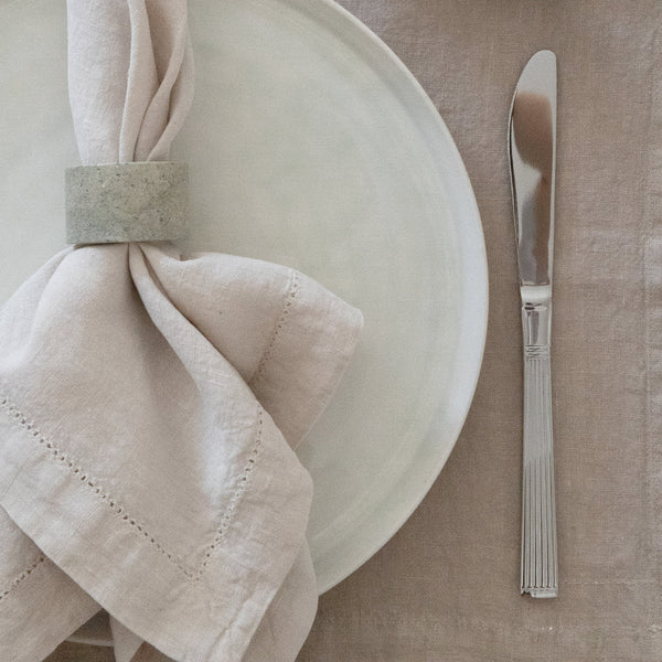 Cloud White Linen Napkin Set
