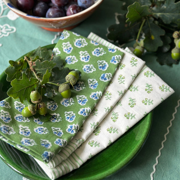 Apple Green Ditsy Napkin - Set of 4