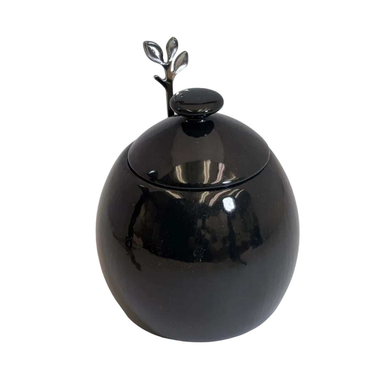 Sugar Bowl Jet Black Glaze