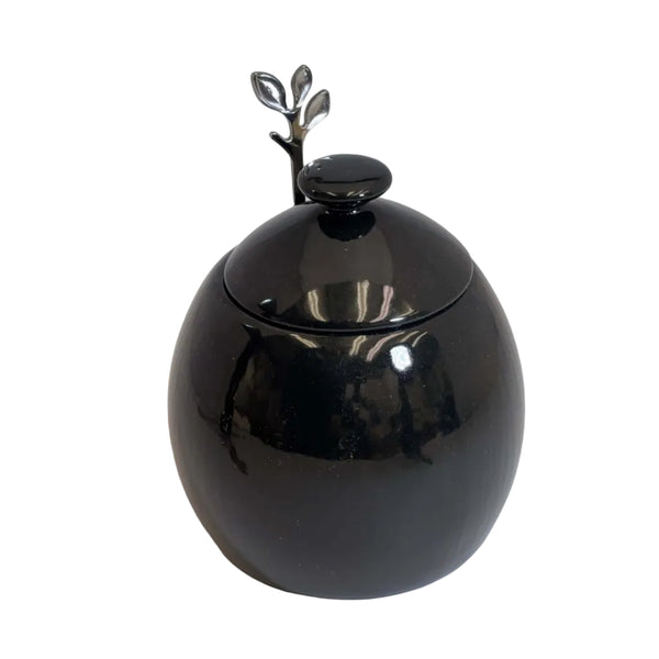 Sugar Bowl Jet Black Glaze