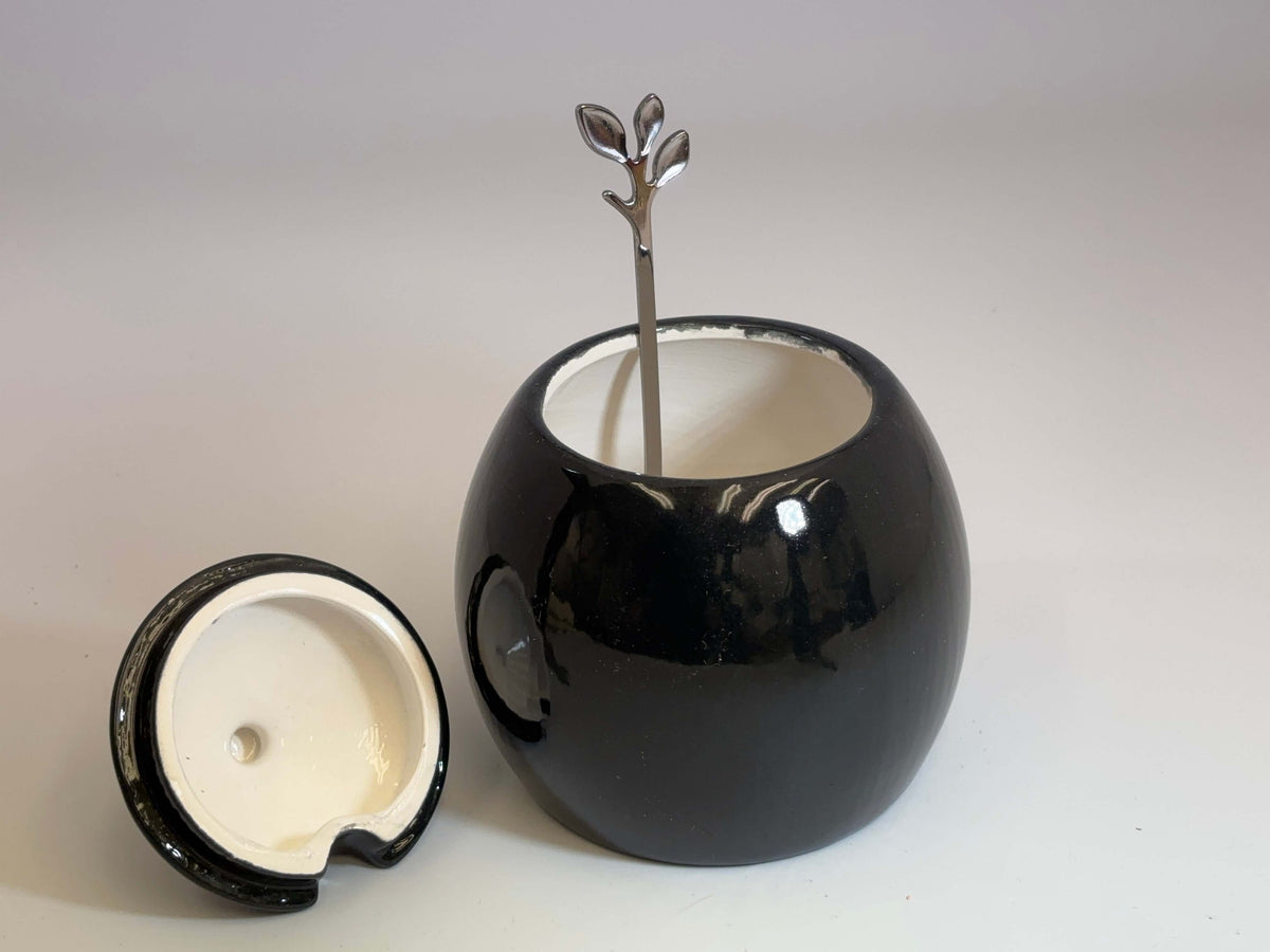 Sugar Bowl Jet Black Glaze