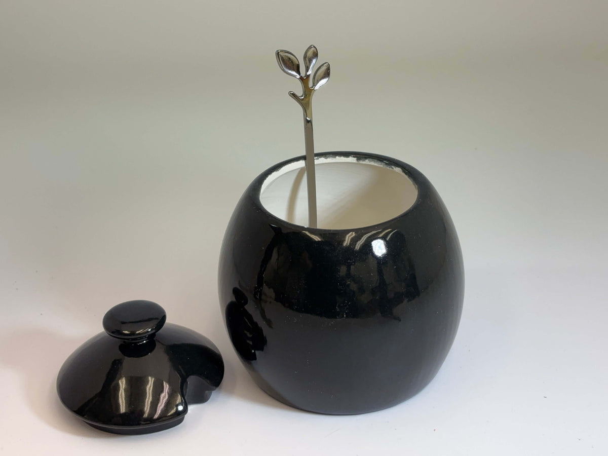 Sugar Bowl Jet Black Glaze