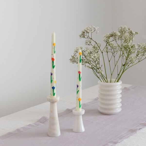 Lyla Marble Candle Holder Small