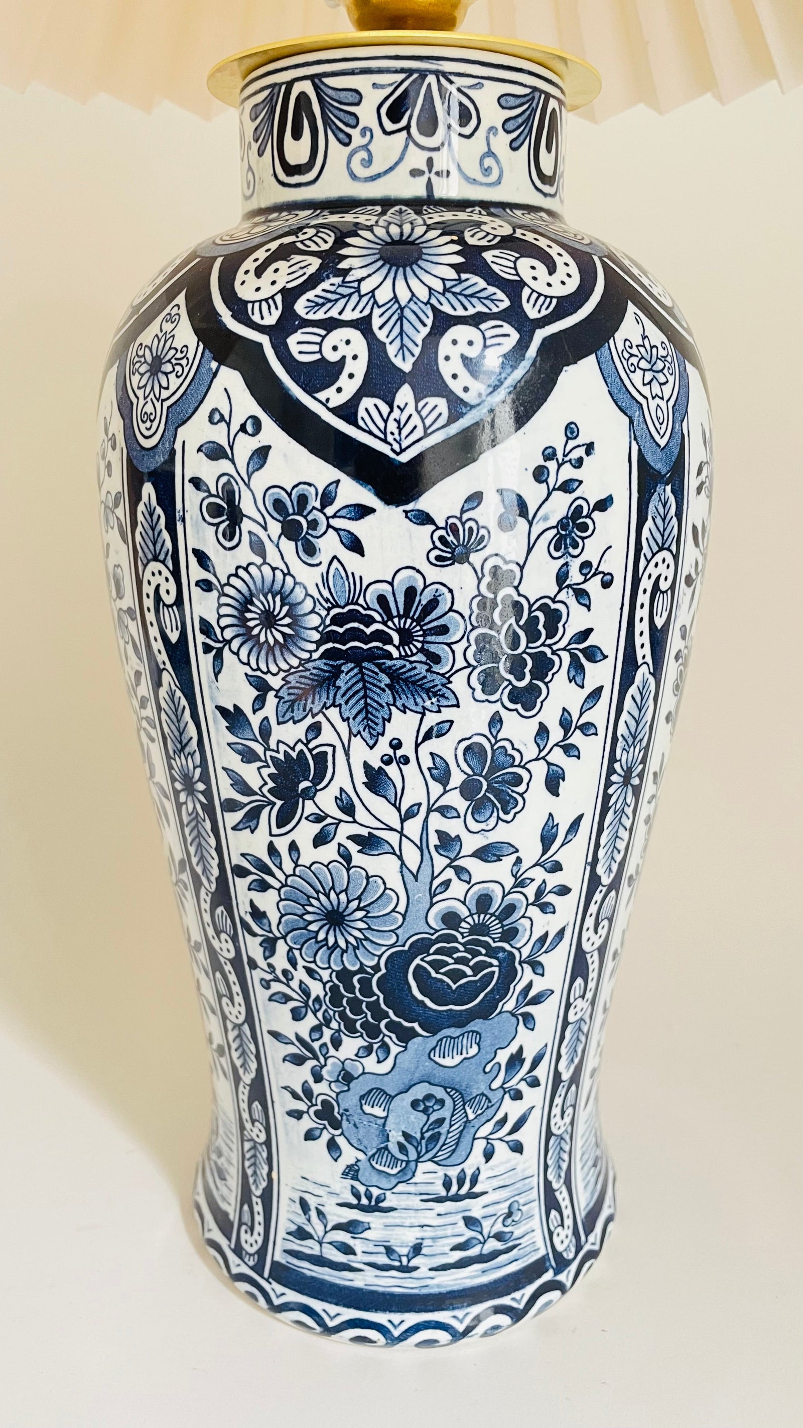 Antique Delft Lamp
