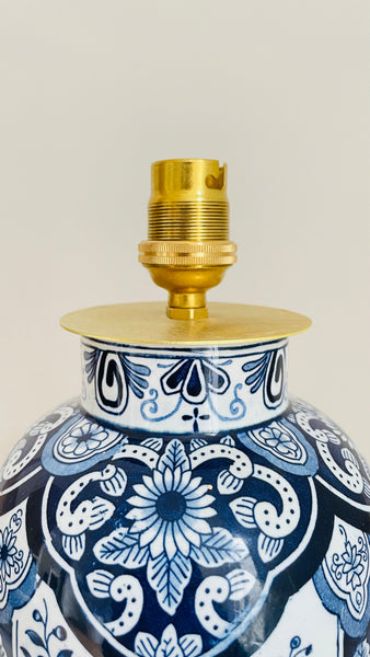 Antique Delft Lamp