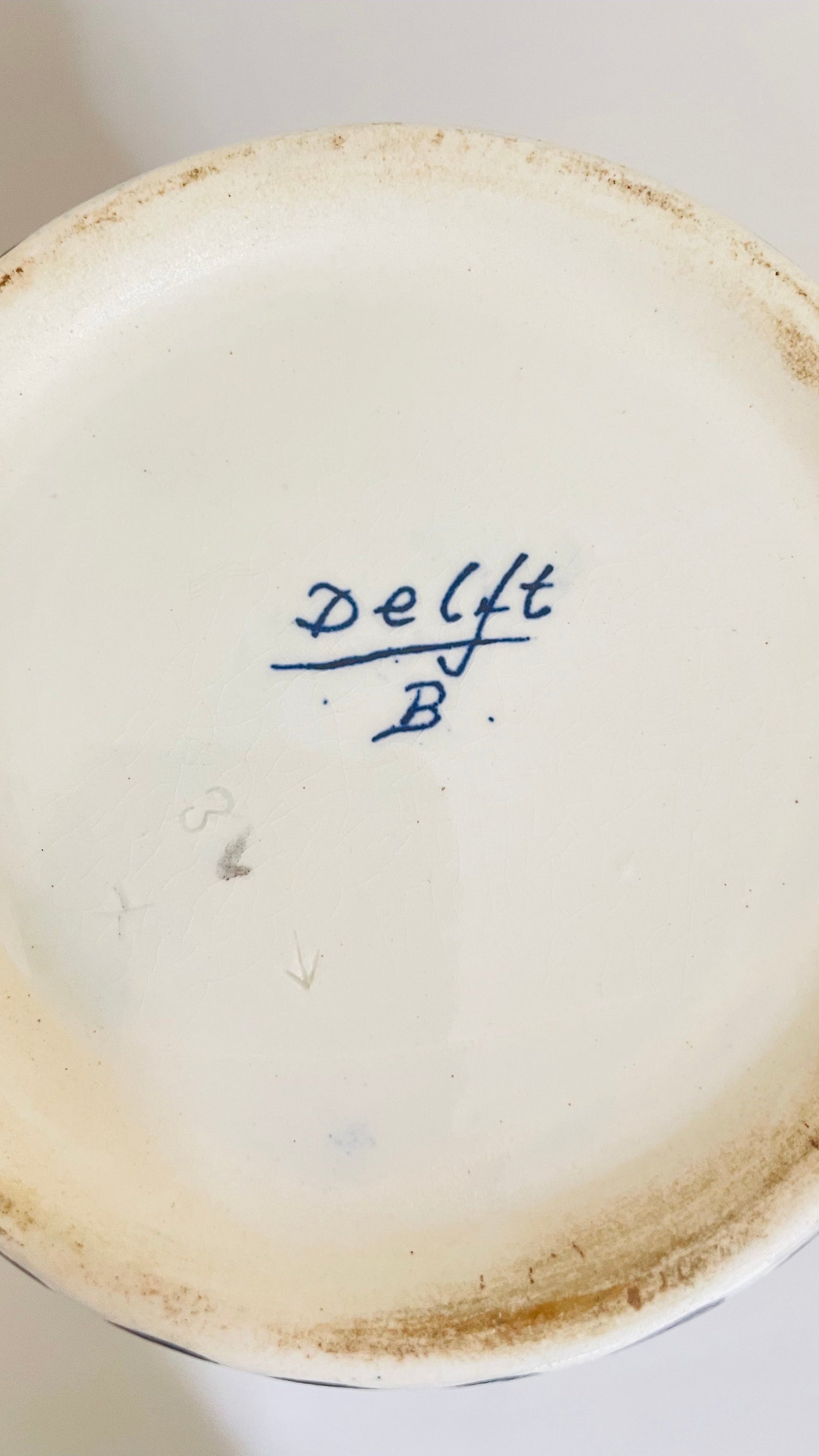 Antique Delft Lamp