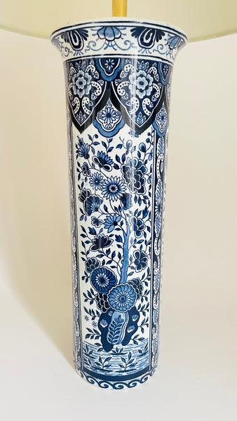 Antique Delft Table Lamp