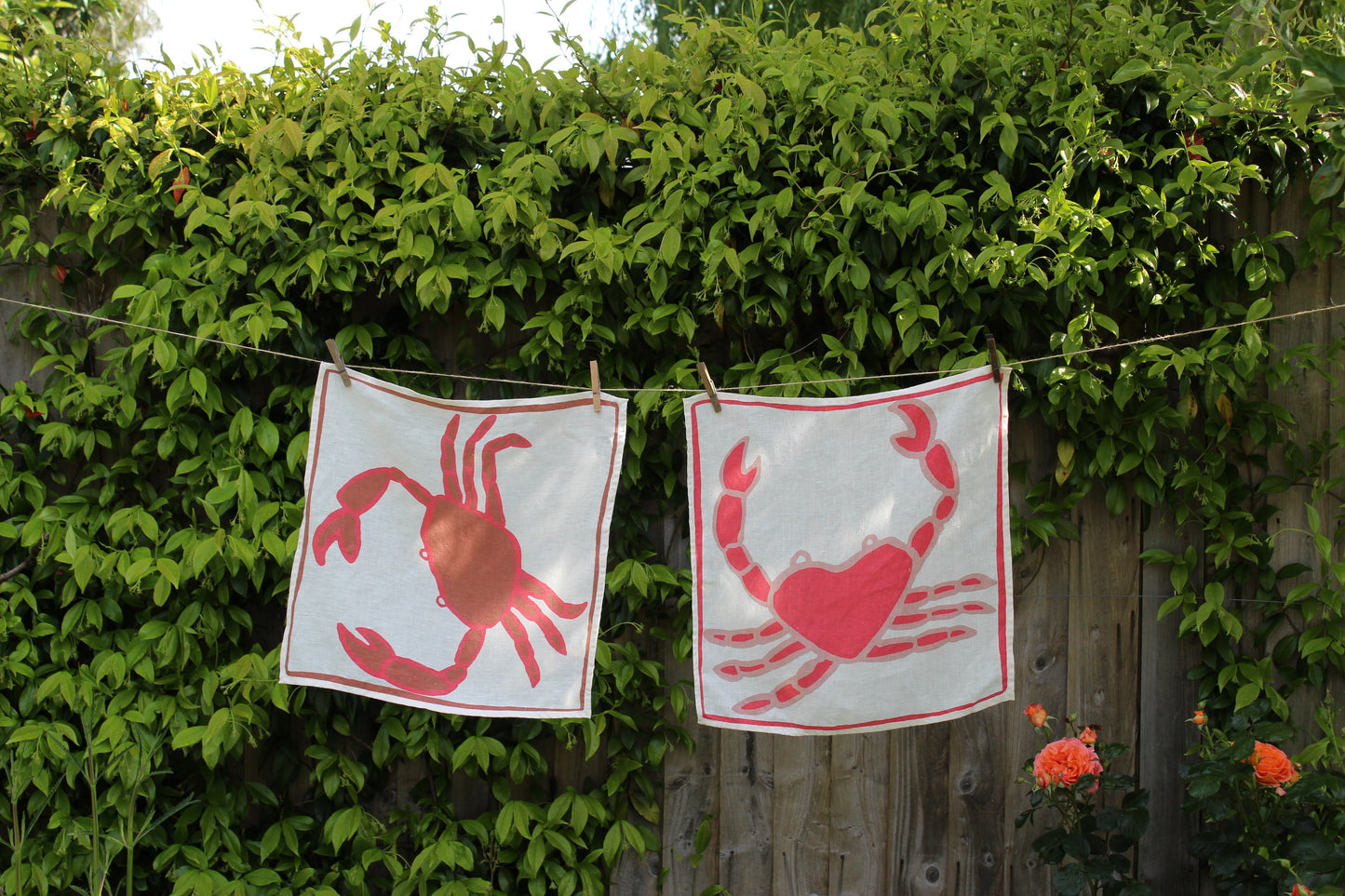 Crab Napkins- Set of 2