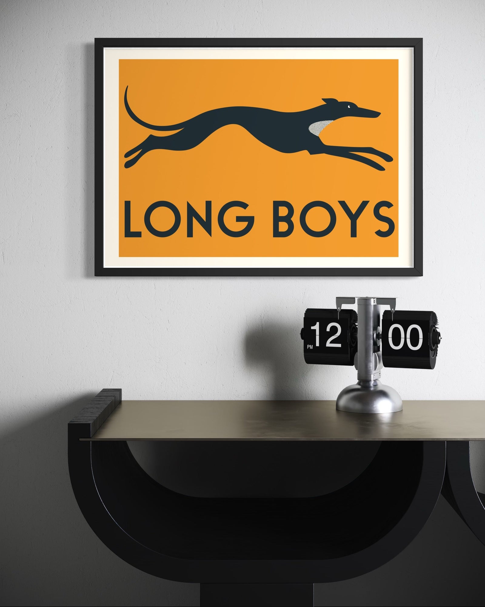 Long Boys Grey Hound Dog Print