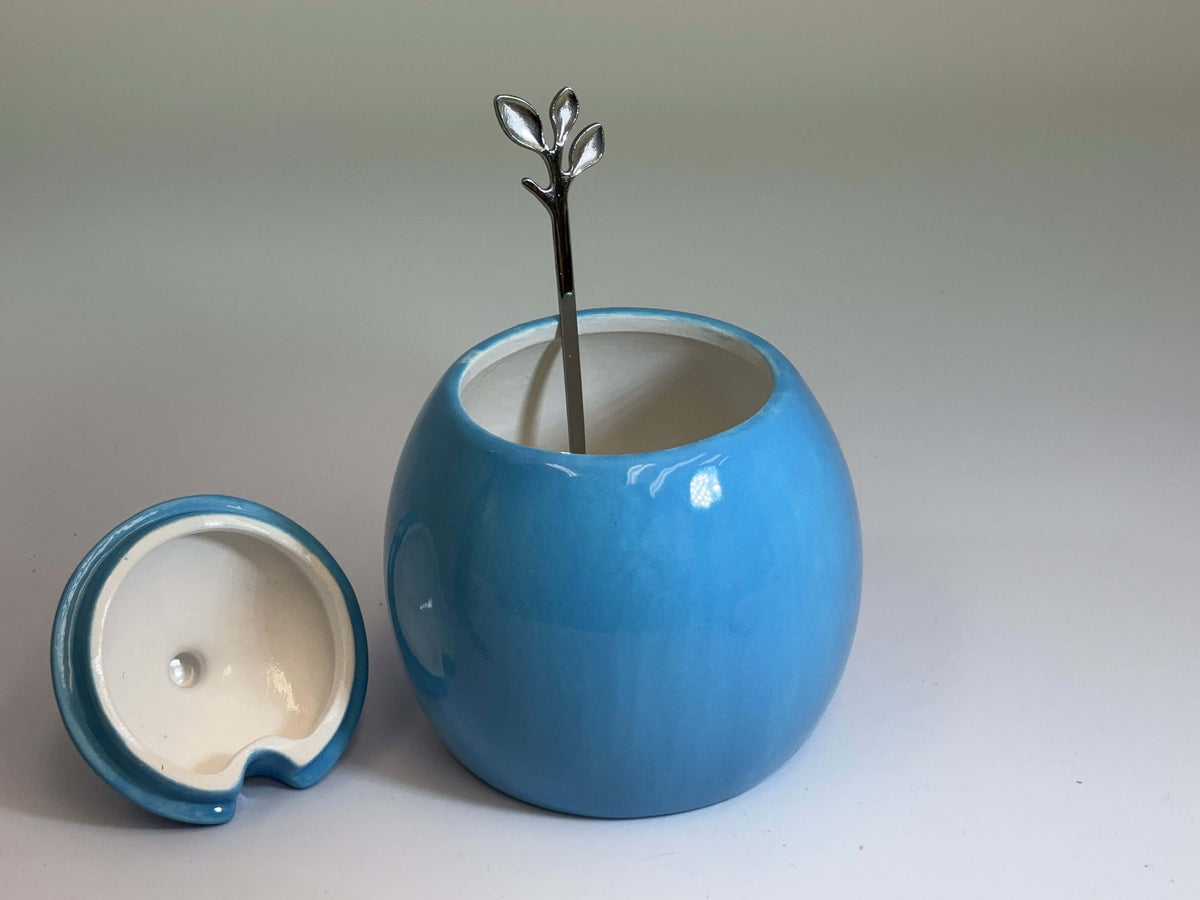 Sugar Bowl Sky Blue Glaze