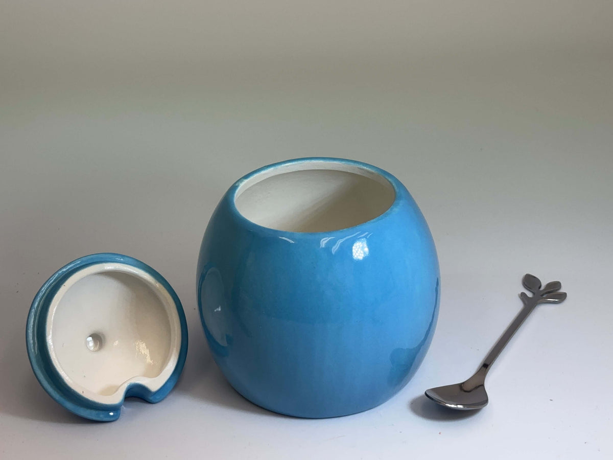 Sugar Bowl Sky Blue Glaze