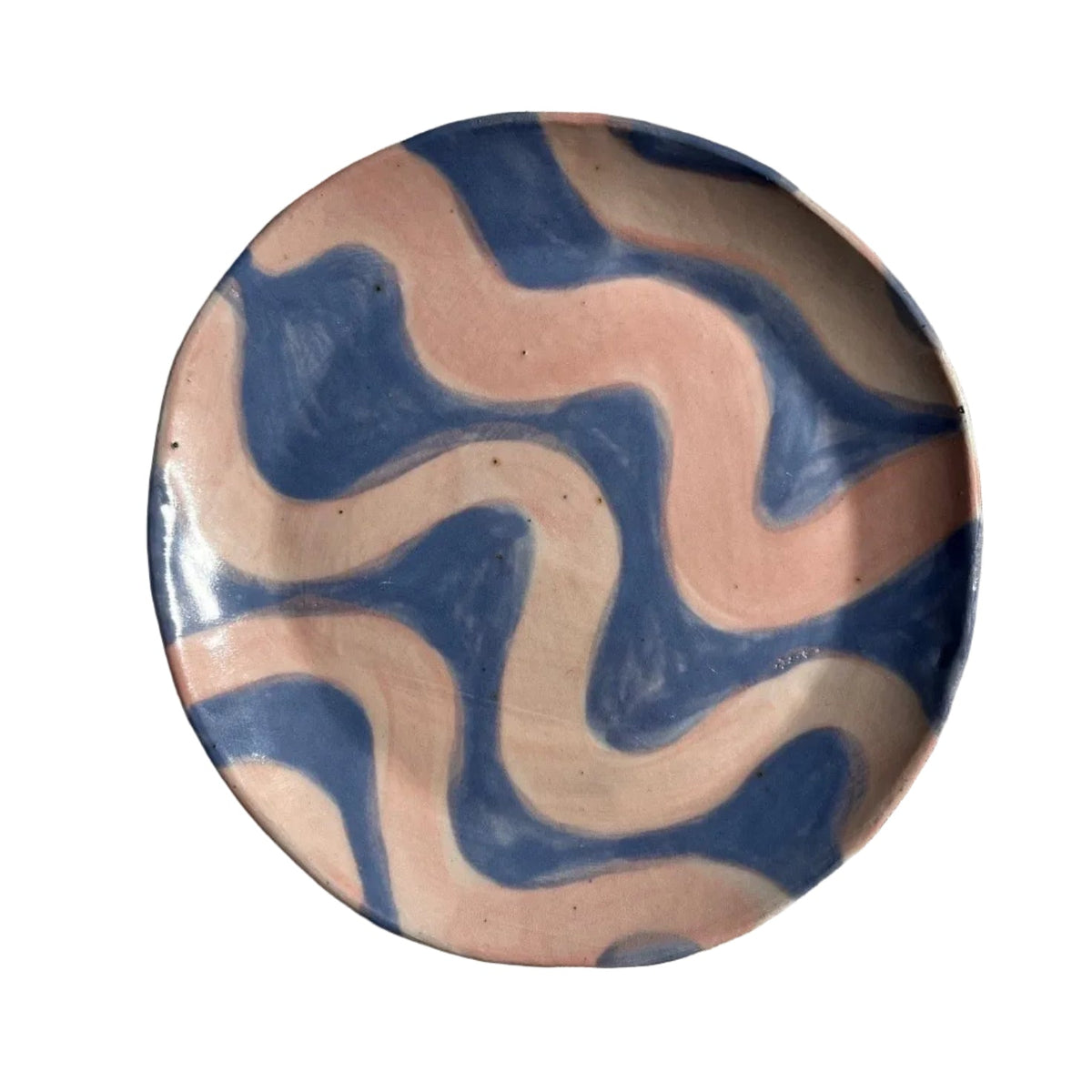 Squiggle Butter Plate - Lavender and Blush Pink 15.5cm