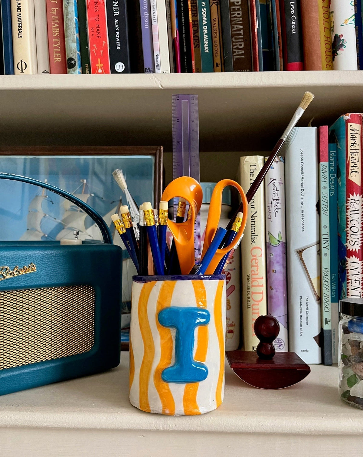 The Orange Pen Pot - Alpha Beaker