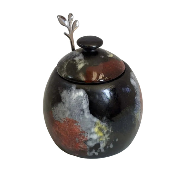 Sugar Bowl Abstract Glaze