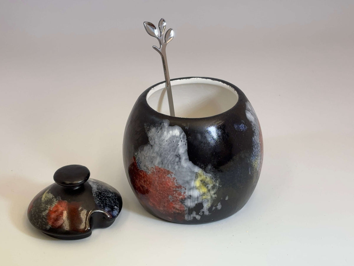 Sugar Bowl Abstract Glaze