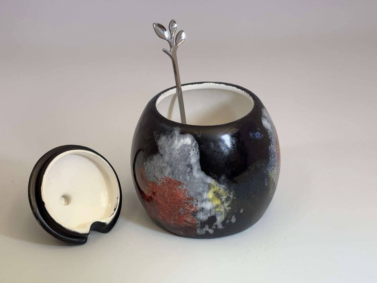 Sugar Bowl Abstract Glaze