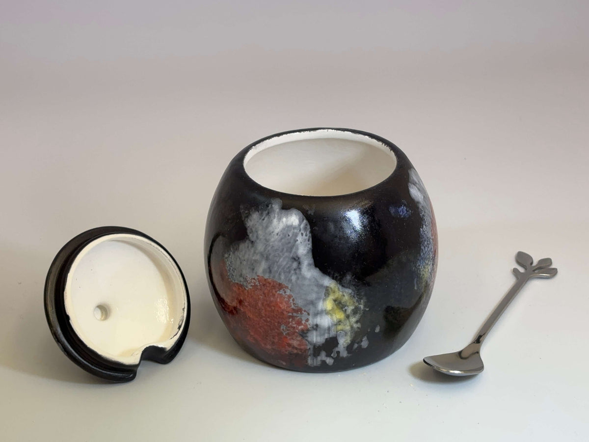 Sugar Bowl Abstract Glaze