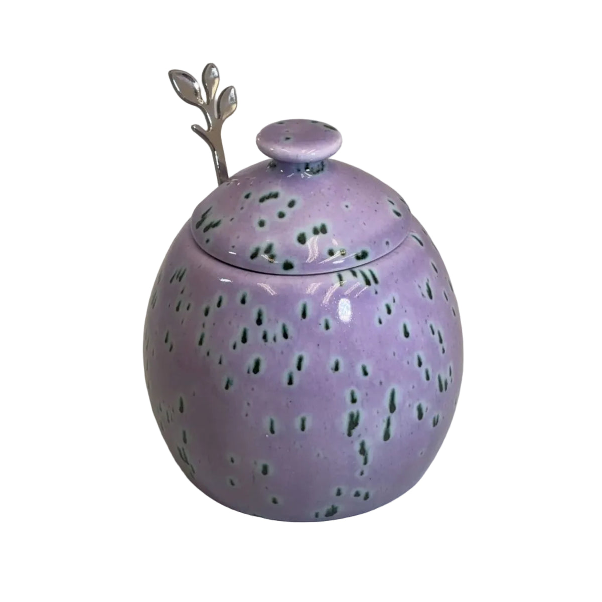 Sugar Bowl Speckled Purple Glaze