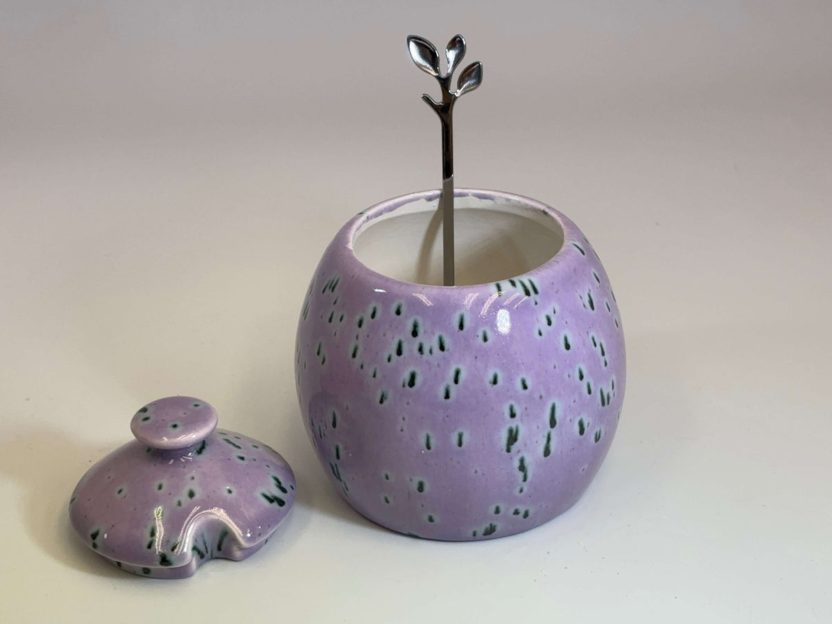 Sugar Bowl Speckled Purple Glaze