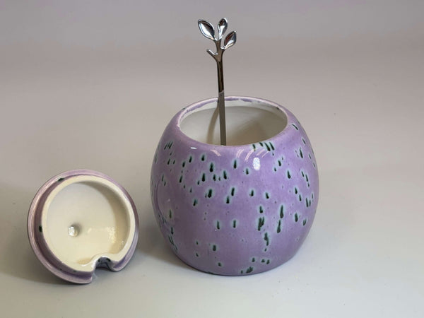 Sugar Bowl Speckled Purple Glaze