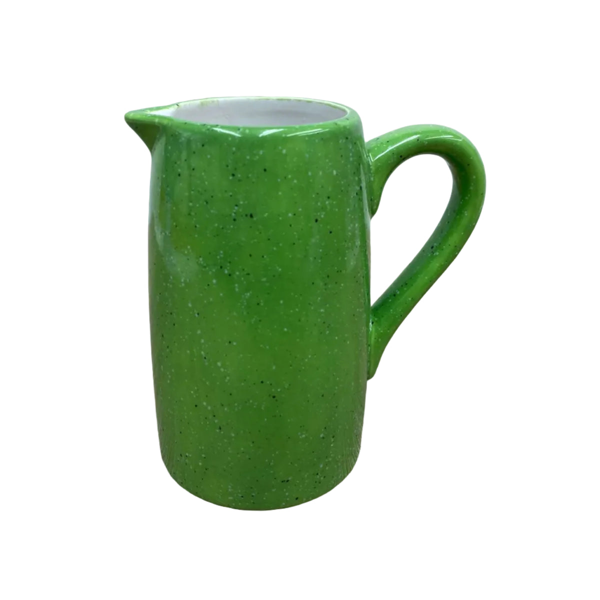 Milk Jug, Creamer, Lime Green Glaze