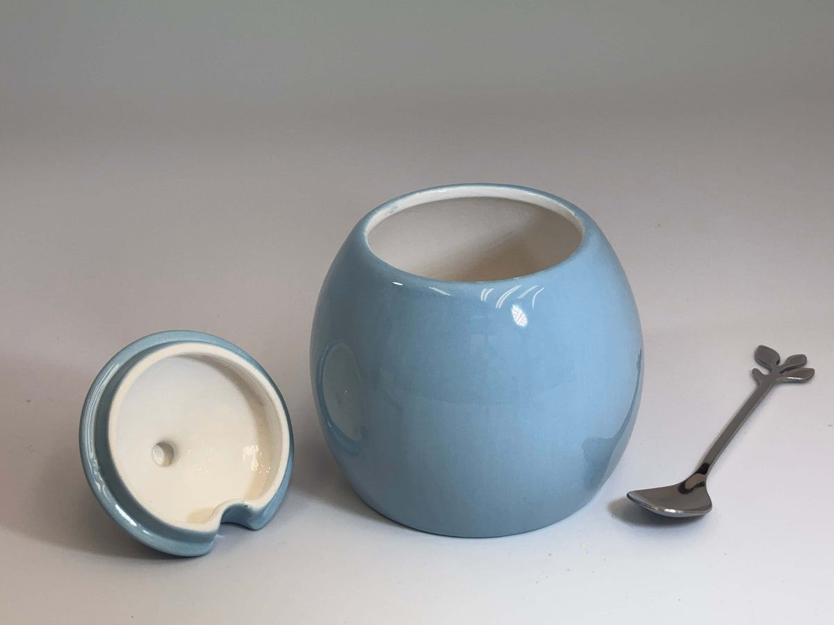 Sugar Bowl Ice Blue Glaze