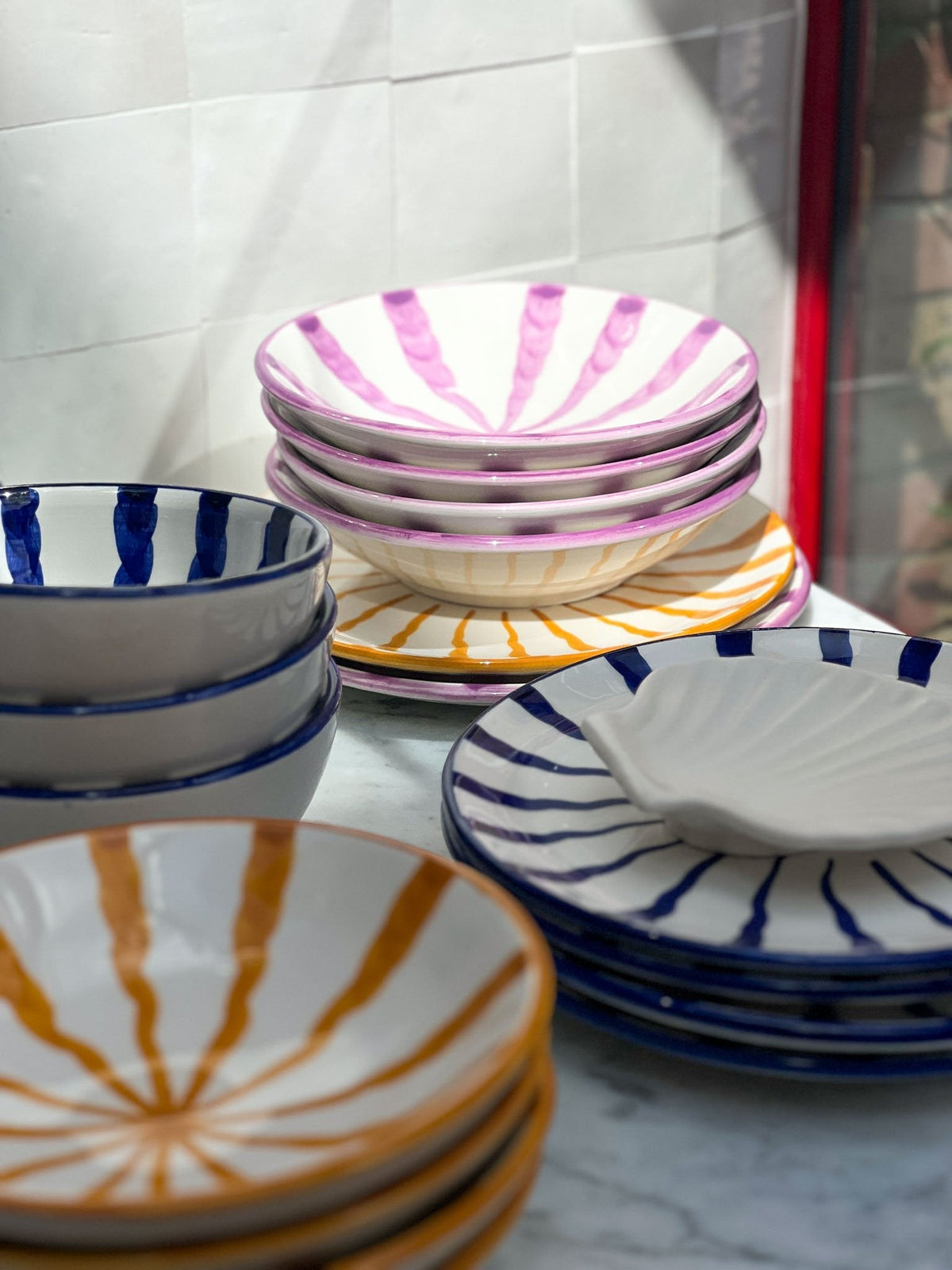 Wave Dinner Plate, Set of Four