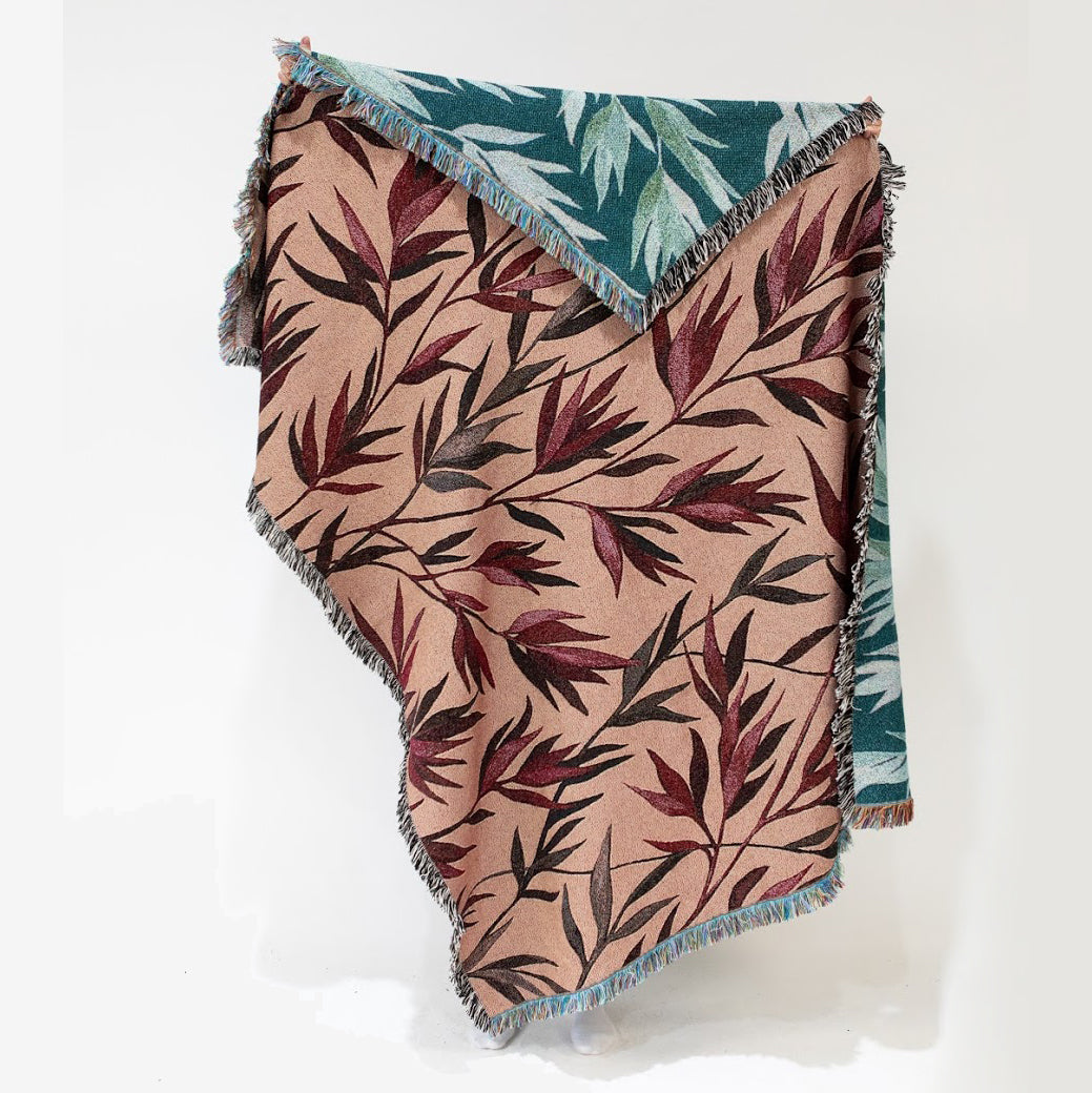 Growth Blush - Recycled Cotton Woven Throw