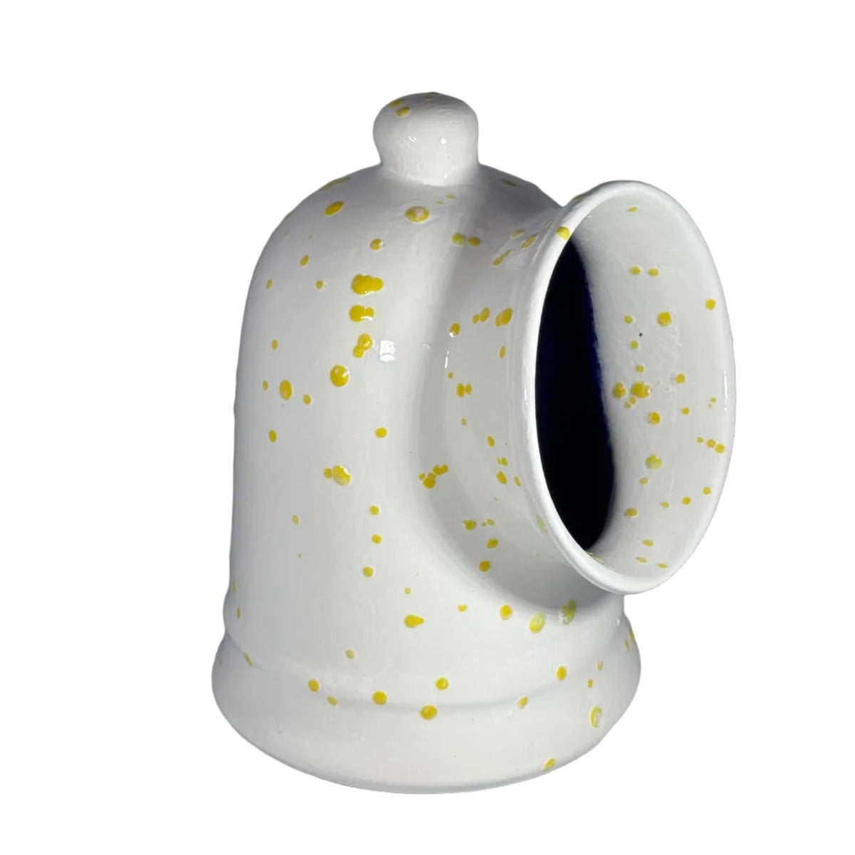 Salt Pig White with Yellow Spots