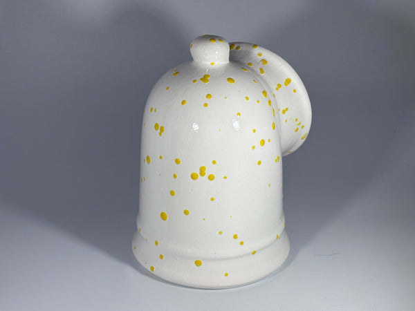 Salt Pig White with Yellow Spots