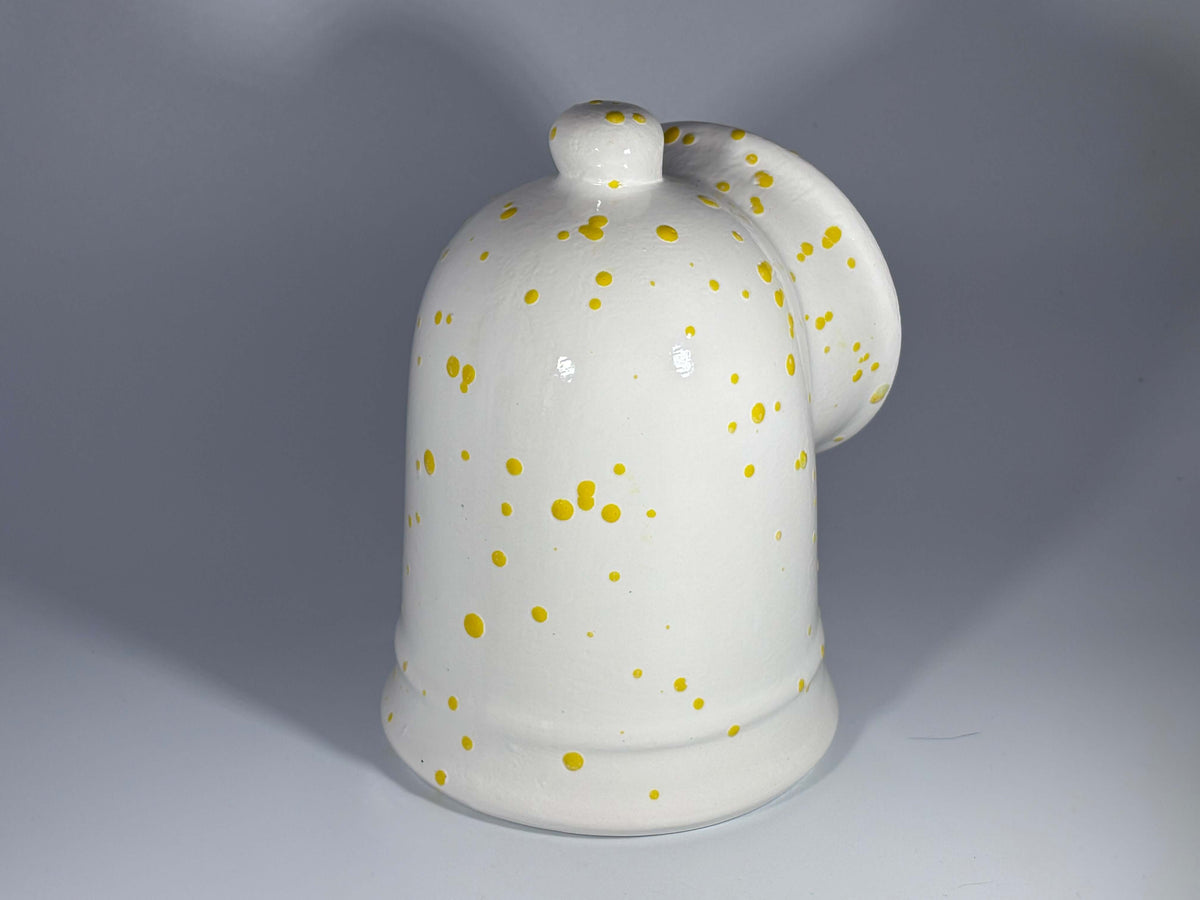 Salt Pig White with Yellow Spots