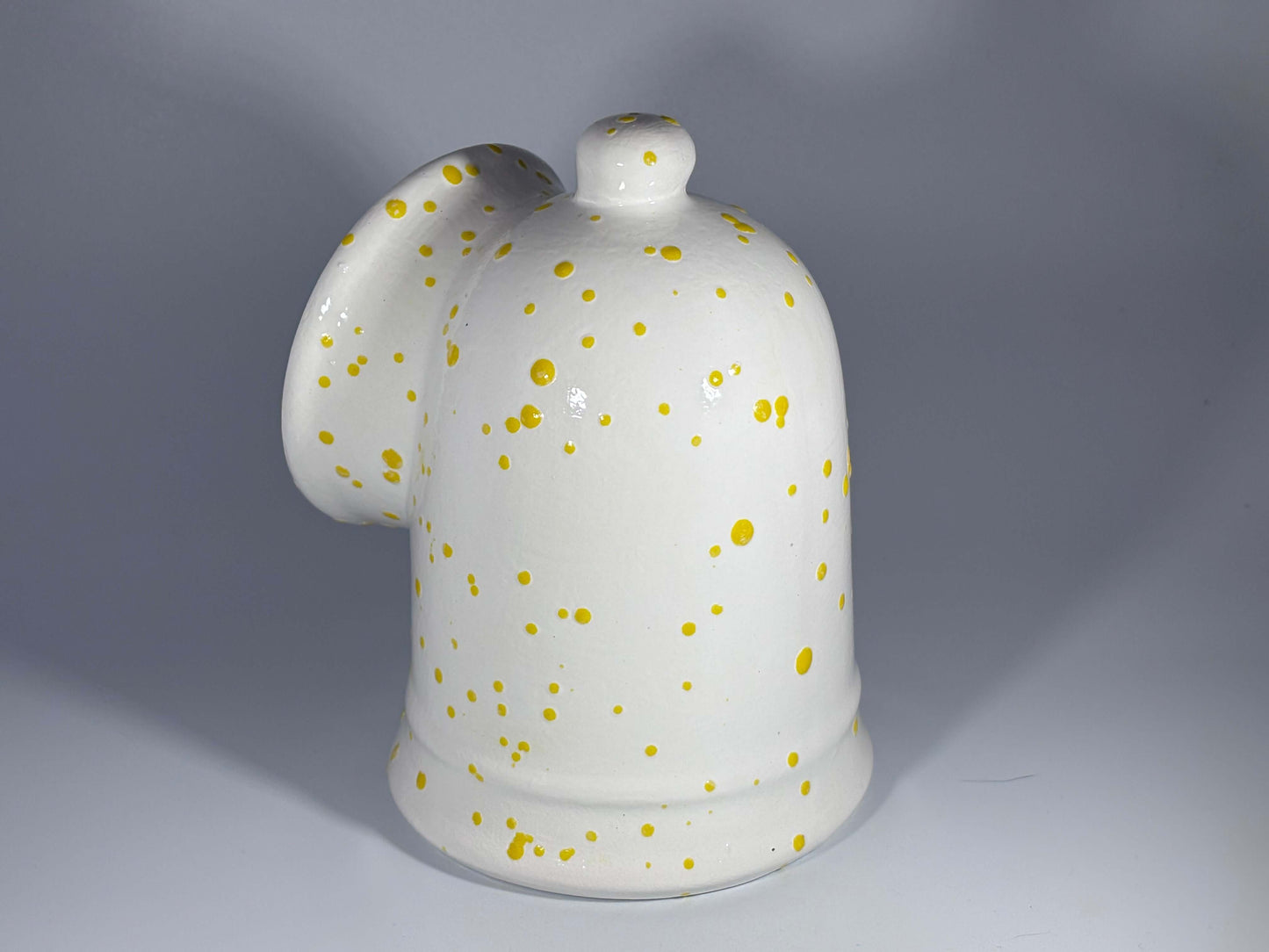Salt Pig White with Yellow Spots
