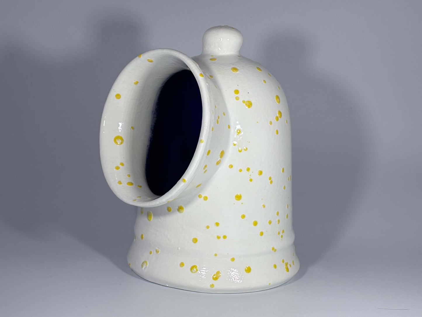 Salt Pig White with Yellow Spots