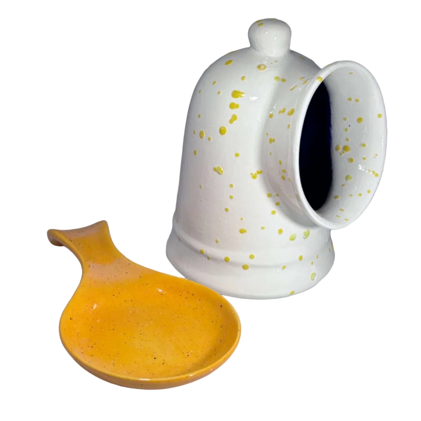 Yellow Spoon Rest + Salt Pig