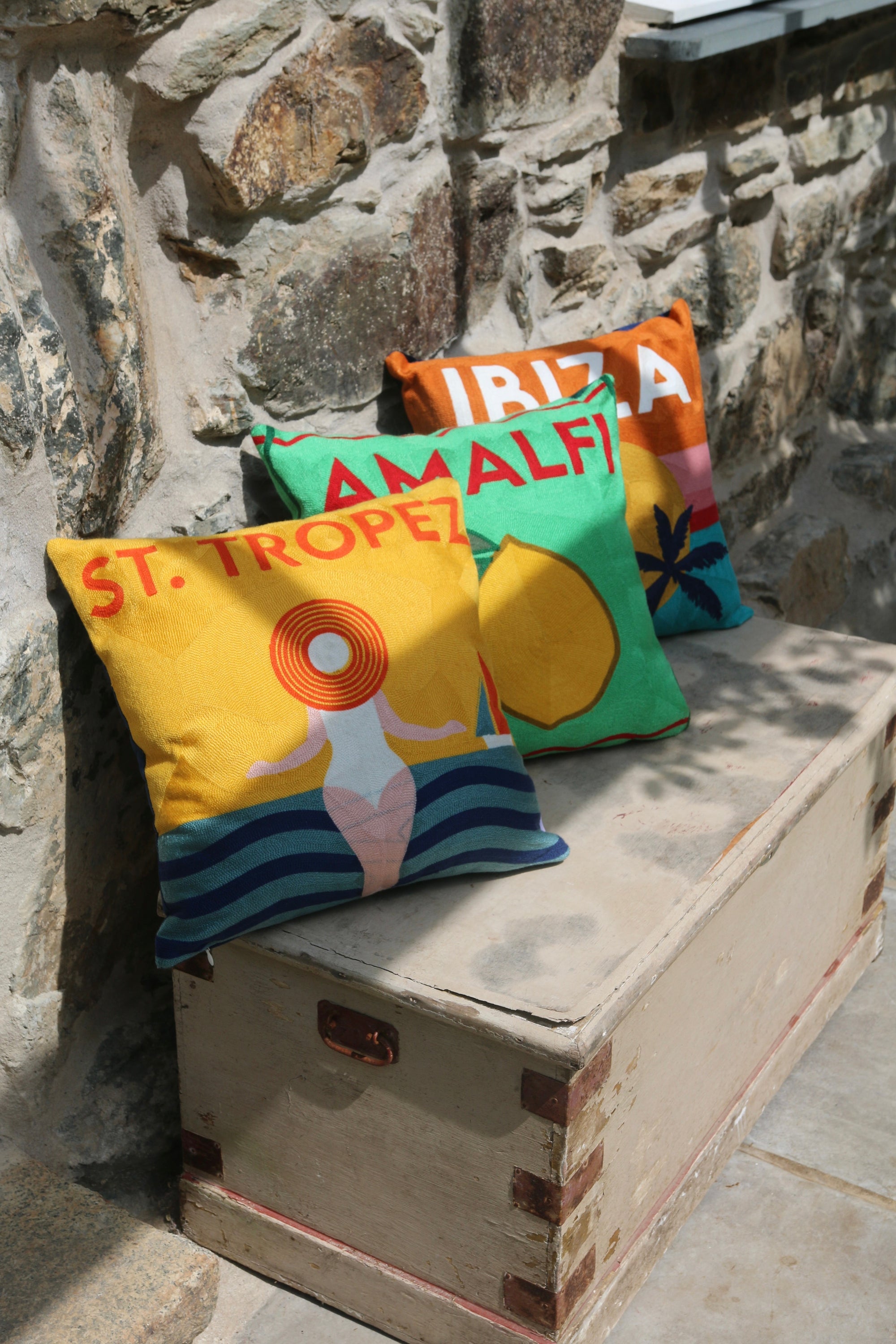 St. Tropez Needlepoint Pillow