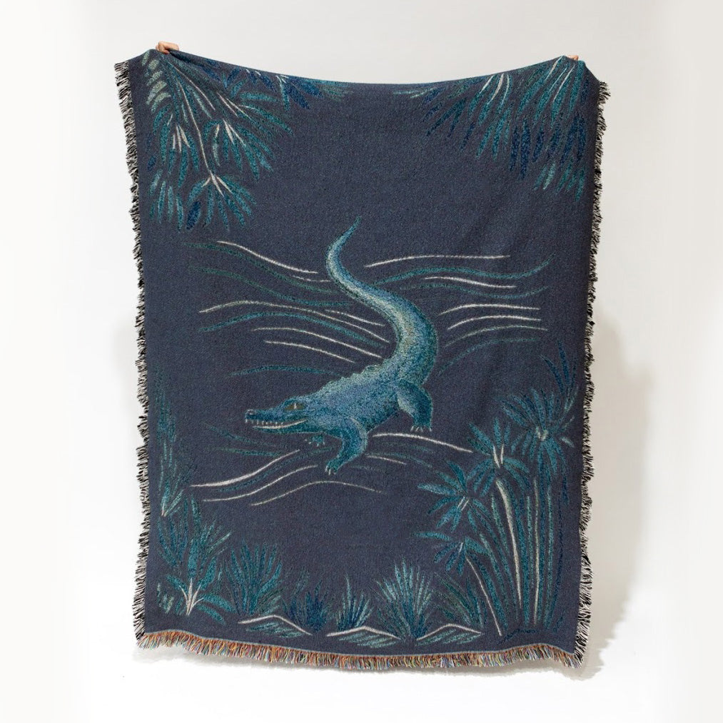 Croc Monsieur - Recycled Cotton Woven Throw