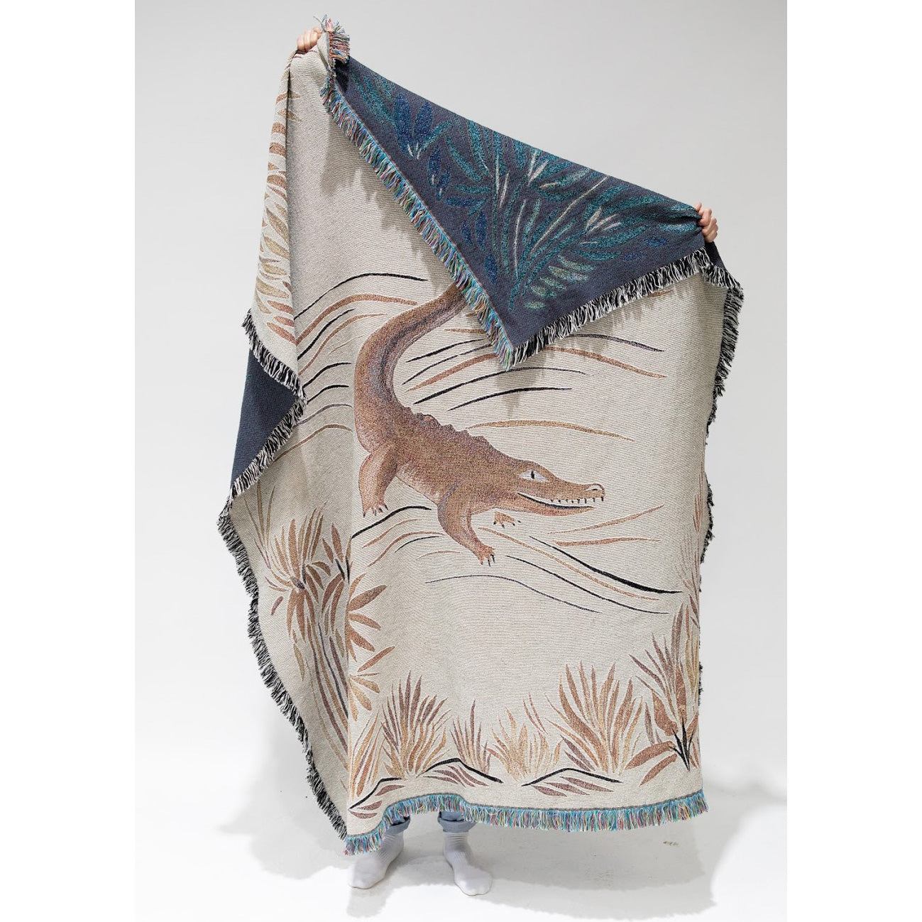 Croc Monsieur - Recycled Cotton Woven Throw