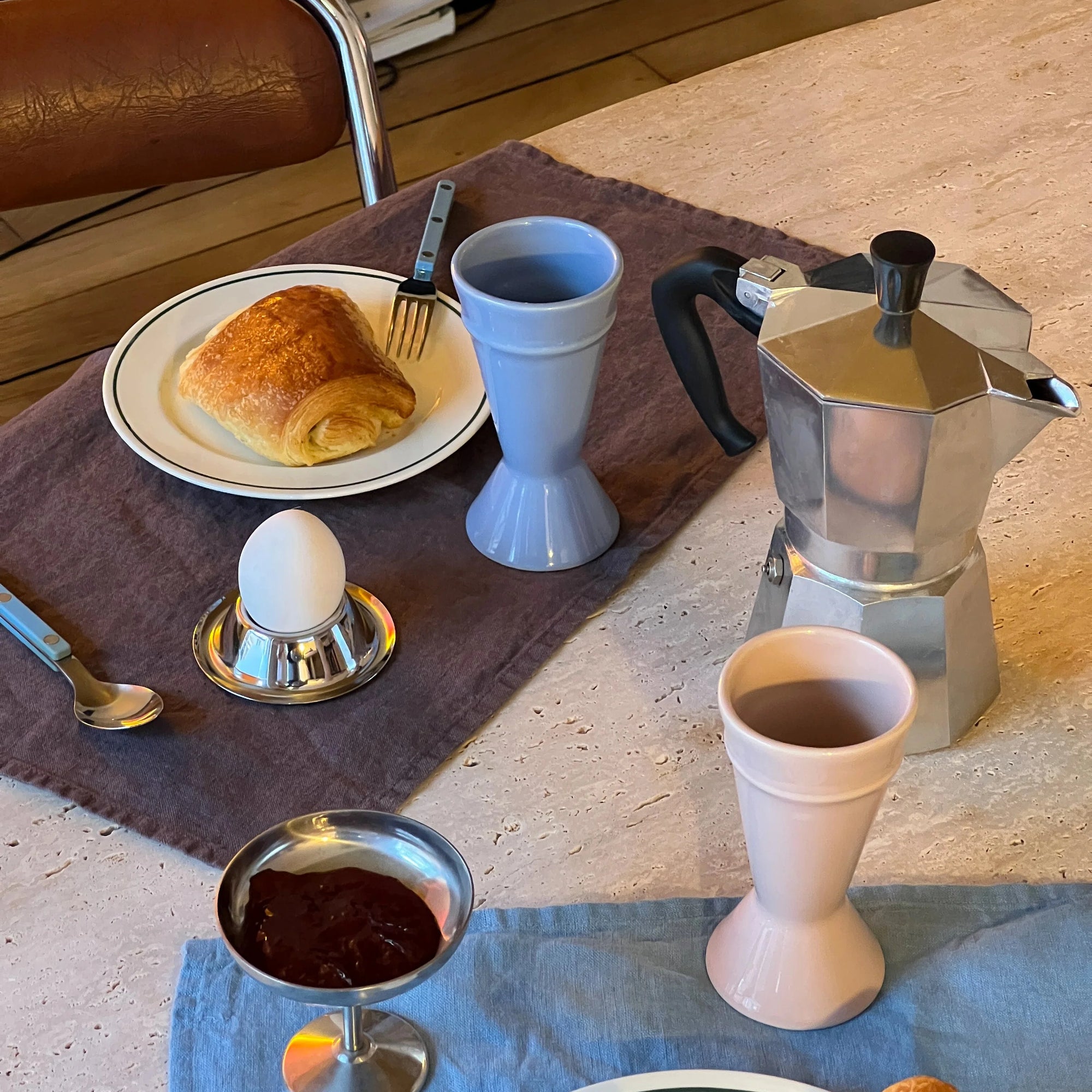 Nouveau Mazagran Coffee Cup Blue