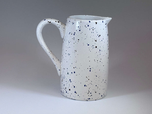 Milk Jug Speckled Blue Glaze