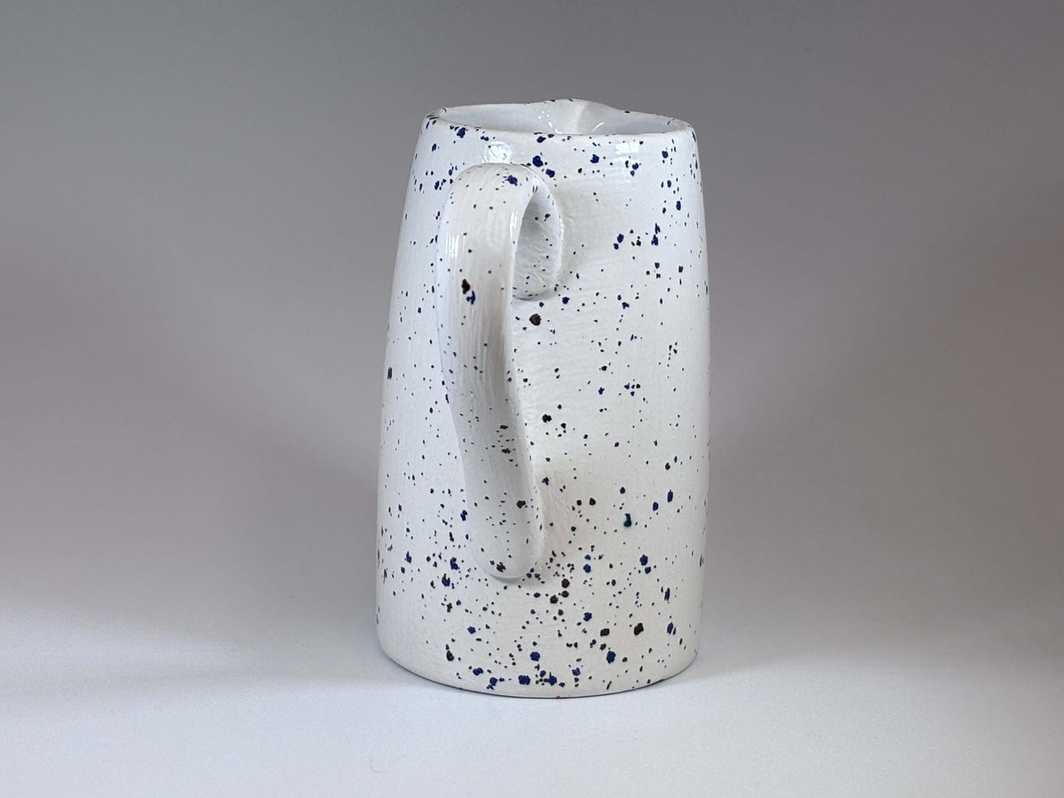 Milk Jug Speckled Blue Glaze