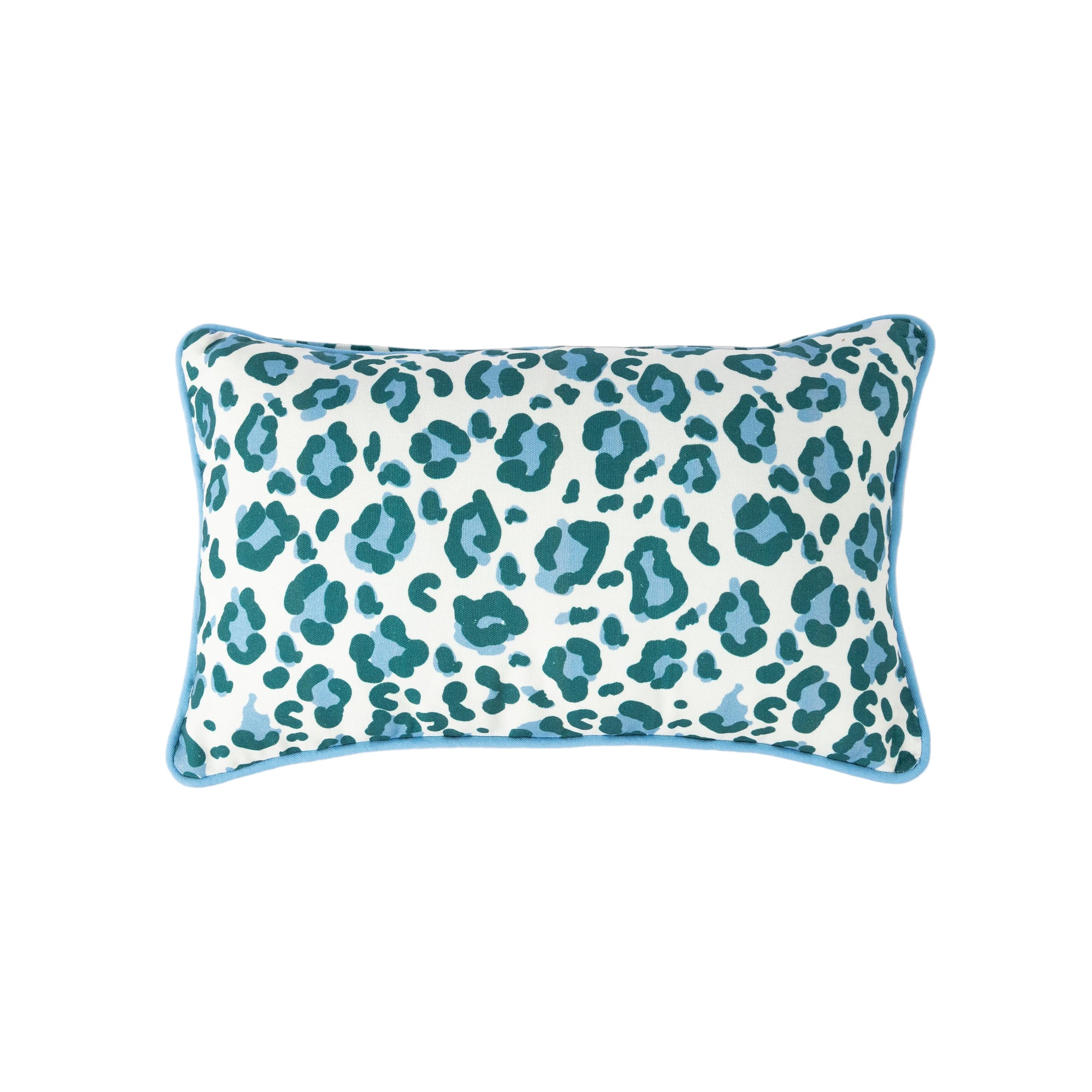 Blue Leopard Cushion