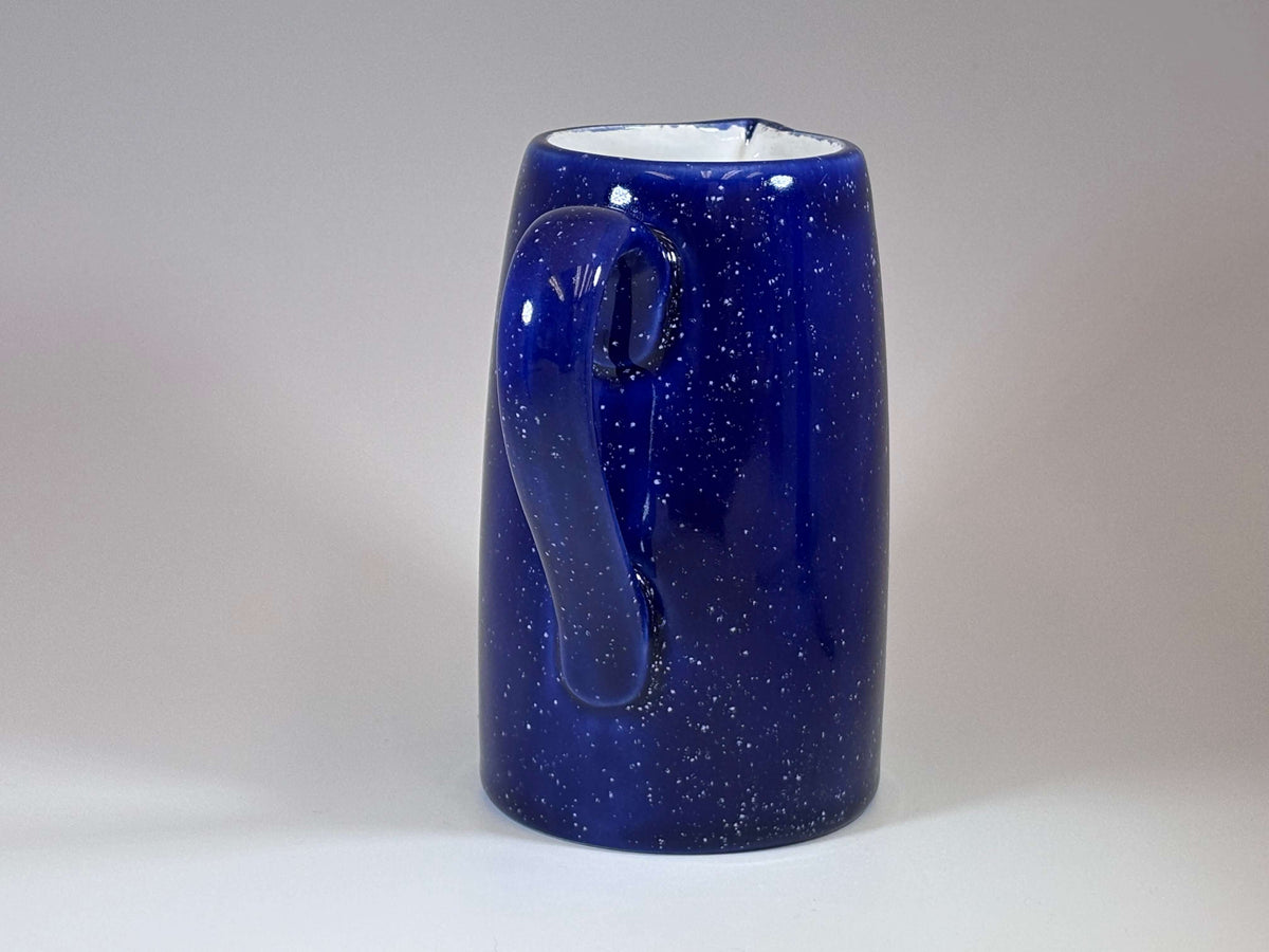 milk jug night sky glaze