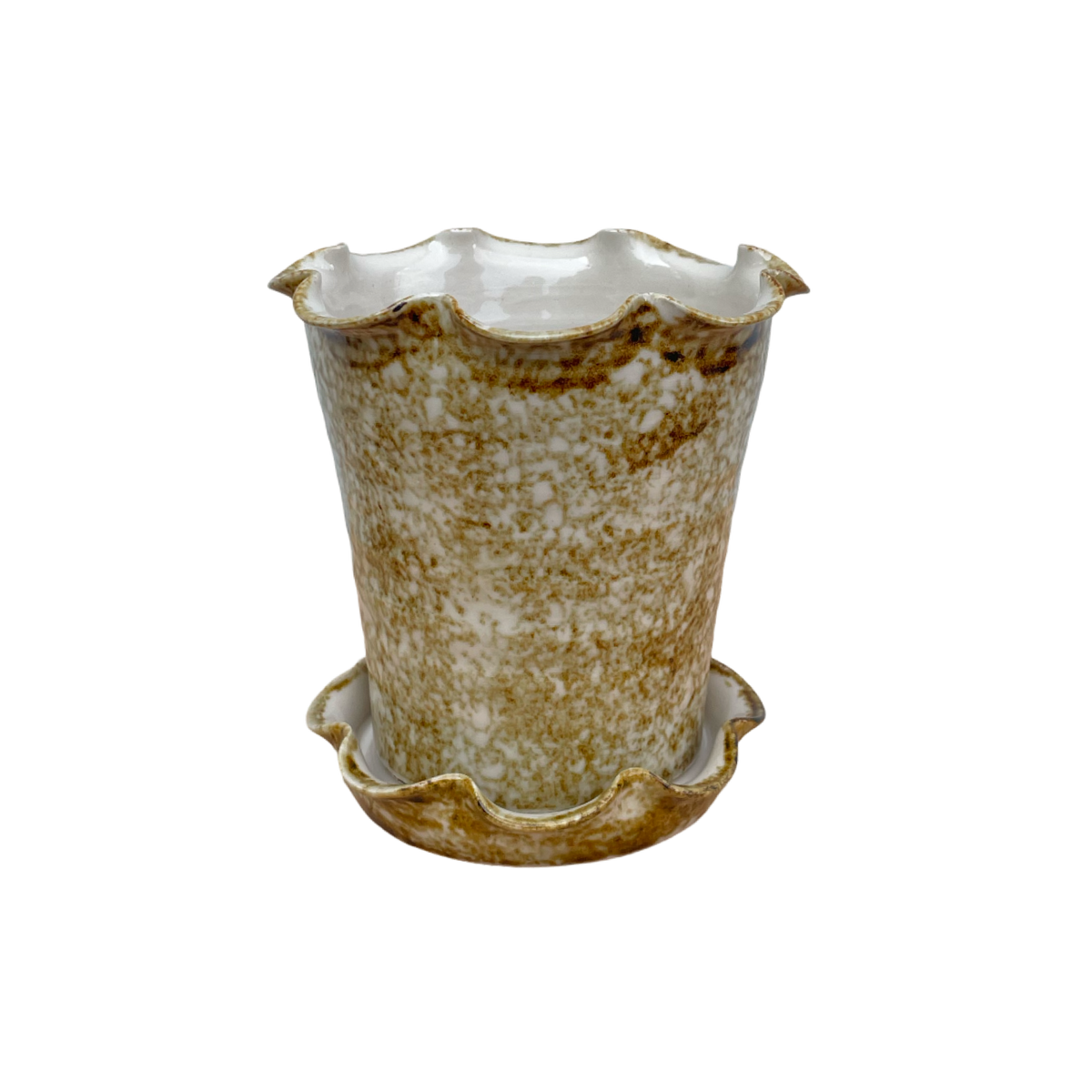 Frilly Pot - Sponged Iron