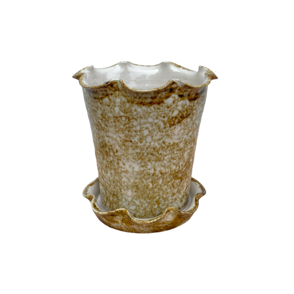 Frilly Pot - Sponged Iron